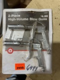High volume blow guns