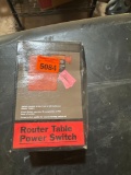 Router table power switch