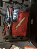 Empty tool case, exacto knife blades and more...