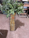 Artificial plant in vase