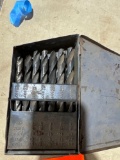 Drill bit set in case