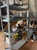 Metal shelf 88in x 42in x 20in.... Contents on shelves NOT included Must bring help to load