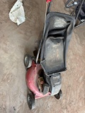 Push lawn mower with catcher bag