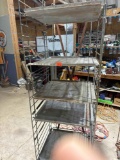 Metal rack on wheels