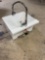utility sink with faucet