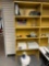 Metal 74in wide x 18in deep adjustable shelving