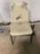 chair and 2 garden hose holders