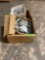 box of metal mounting brackets