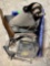plastic tub with miscellaneous car parts