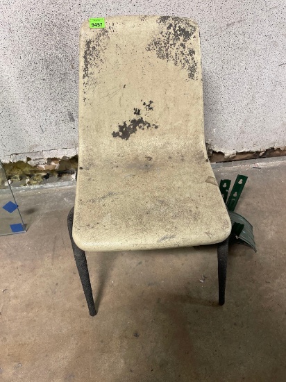 chair and 2 garden hose holders