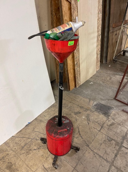 portable oil drain dolly