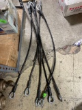 six 38 in cables with eyelets