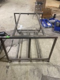 metal rack on wheels