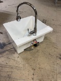 utility sink with faucet