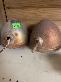 2 antique head lights