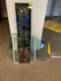 display glass and passenger side window