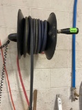 metal reel with air hose
