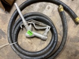 fuel transfer hose with pump