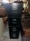 Four drawer black file cabinet metal