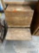 Antique cast-iron and wood folding school desk