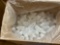 Box of sanitizer bottles no lids