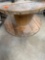Wooden cable spool empty