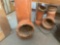Clay plumbing pieces