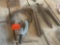 Railroad spikes, puller, horseshoe, toilet float , More