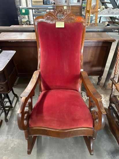 Victorian rocker Lincoln rocking chair
