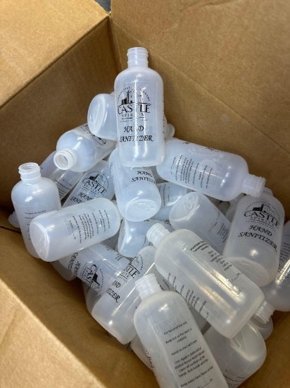 Hand sanitizer bottles