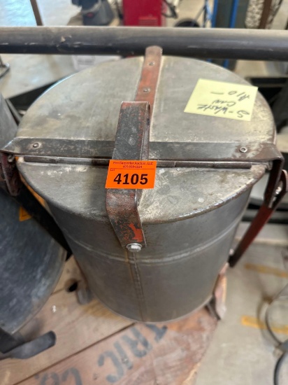 Safety waste can or container for greasy rags