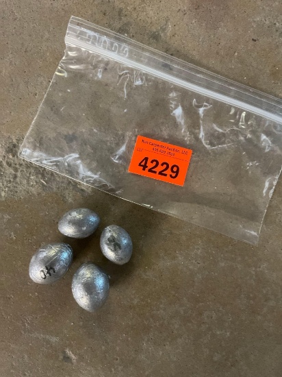 Lead fishing weights
