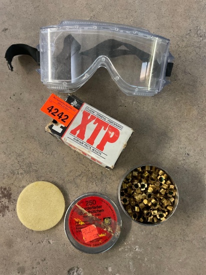 hot day pistol bullets, Percussion Caps, eye protection goggles