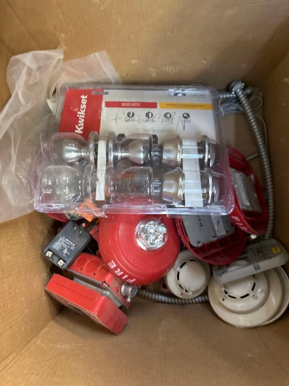 Armed electronic breaker box with key fire sentinel, and door locks