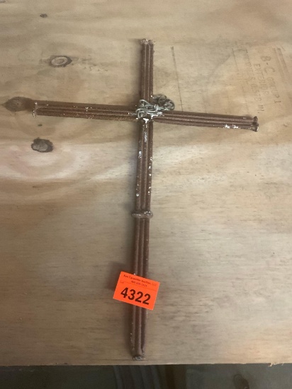 Cross made out of nails