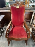 Victorian rocker Lincoln rocking chair