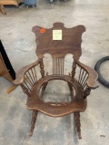 Antique Victorian, child rocking chair