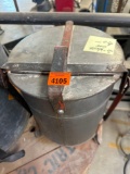 Safety waste can or container for greasy rags