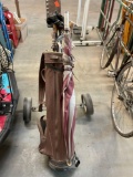 Golf bag and golf clubs