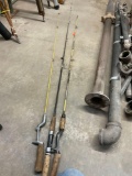 Three rods fishing