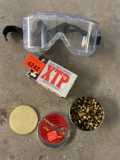 hot day pistol bullets, Percussion Caps, eye protection goggles