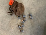 Lead Bullets and leather bag