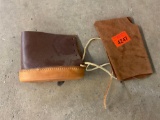 Buttock pad and an unknown leather piece