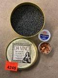 Percussion caps and shot