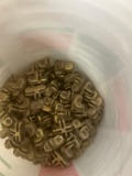 Brass holders that can hold glass, Plywood, Material for four piece, older, three-piece holder
