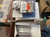 sink top switch, water valve outside and feet for aluminum ladder