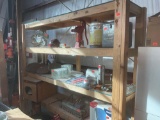 Wood shelf only items on shelf do not go, 8 foot 3 1/2 inch wide by 24 inches deep 7 foot high