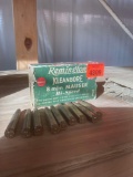 Nine pieces of 8 mm Mauser shells 70 grain