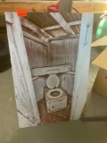 Metal picture Of Out house