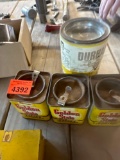 Vintage containers, empty metal